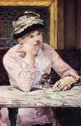 Edouard Manet La Prune painting